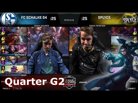 Splyce vs FC Schalke 04 | Game 2 Quarter Finals S8 EU LCS Summer 2018 | SPY vs S04 G2
