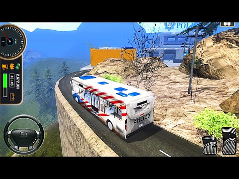 Offroad Police Bus Prisoner Transport - Android GamePlay