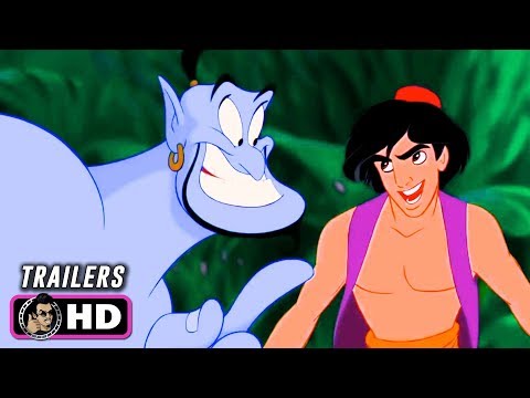 ALADDIN Animated Trailers (1992) Disney