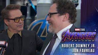 Robert Downey Jr & Jon Favreau talk 10 years of Iron Man at the Avengers: Endgame Premiere
