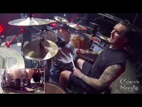Adrian Erlandsson AT THE GATES@A Stare Bound in Stone - Czarcie Kopyto drum cam Brutal Assault 2018