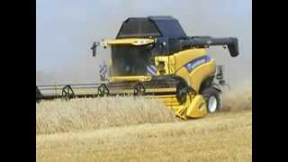 preview picture of video 'Getreideernte in Scheessel mit New Holland und Claas Lexion Mähdrescher'