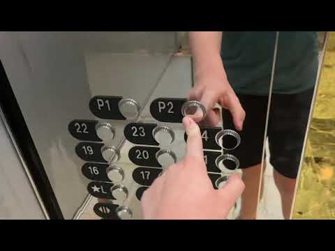 EPIC FAIL Locked Westinghouse/Otis Series M2 Traction High Rise Elevators @ 801 Brickell, Miami, FL