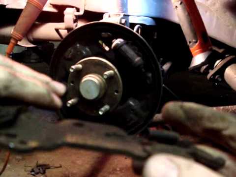 How to repair/service rear brake drums on the 2nd and 3rd generation Escort and ZX2