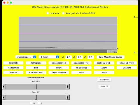JMSL Tutorial “TestSubtractiveSynthVoiceInstrument"