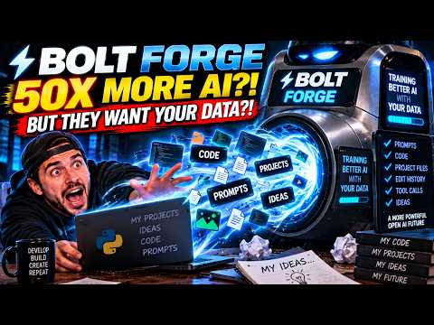 BOLT FORGE: 50X MORE AI?! BUT THEY WANT YOUR DATA?! #ai #app