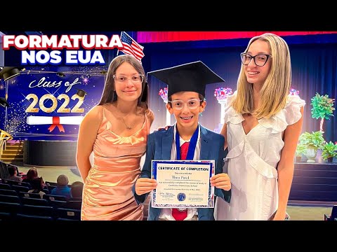 FORMATURA do meu IRMÃO NA ESCOLA dos ESTADOS UNIDOS