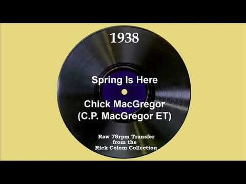 1938 Chick MacGregor (ET) - Spring Is Here (Ray Hendricks, vocal)
