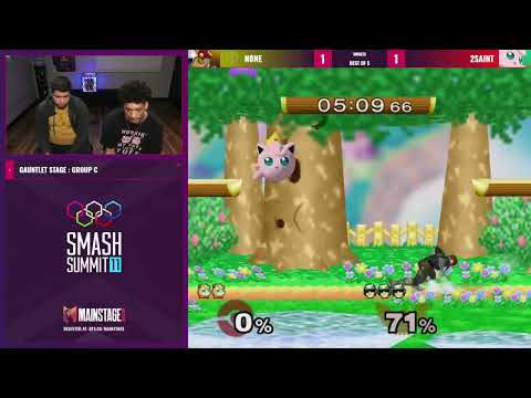 n0ne vs 2saint - Gauntlet: Bracket 3 R1 - Smash Summit 11 | Captain Falcon vs Jigglypuff
