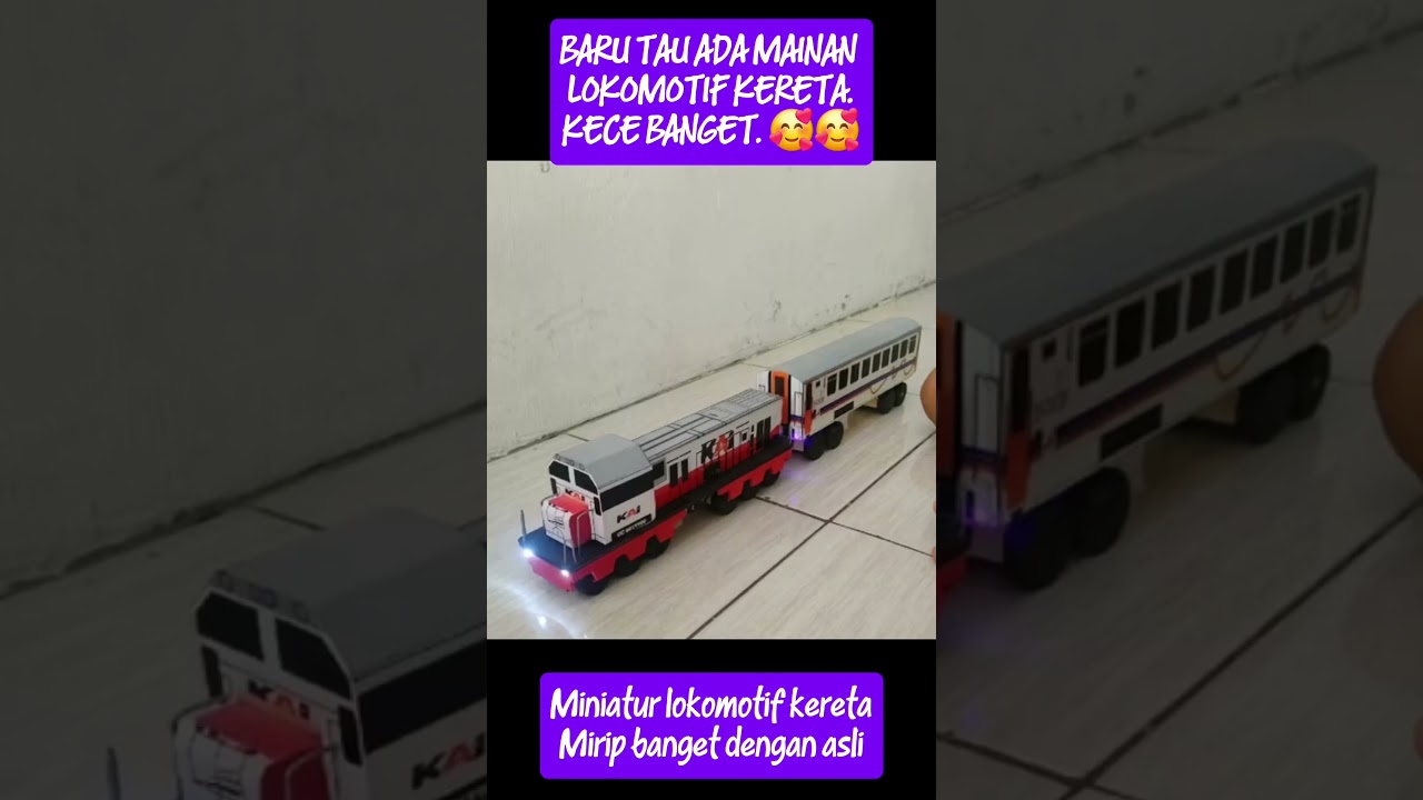 🛒 Mainan Kereta api CC201 dan CC206 Indonesia full lampu