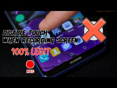 How to disable/enable Touches in All Huawei Mobilephones While screen recording