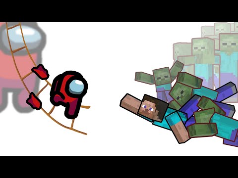 Mini Crewmate in Minecraft Zombie Apocalypse - Part 1 | Among Us
