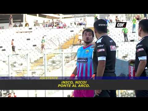 Pelea entre "Loco" Peric y cuarto árbitro/ Colo Colo 4 Audax italiano 0