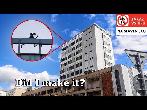 Parkour na NAJVYŠŠEJ BUDOVE v meste! - Stará Neografia Martin