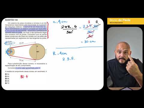 Questão 144 - Caderno Amarelo | MATEMÁTICA ENEM 2024