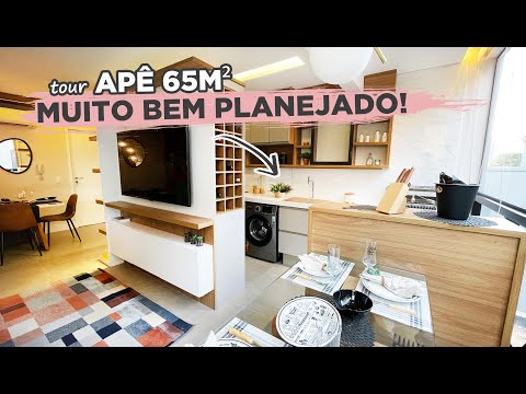 TOUR PELO APÊ DE 65M2 COM 3 QUARTOS E UMA ÁREA SOCIAL BEM AMPLA E CHEIA DE ARMÁRIOS | GABY GARCIIA