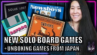 Japan Games Unboxing + NEW Solo Games Learn & Play 🎲