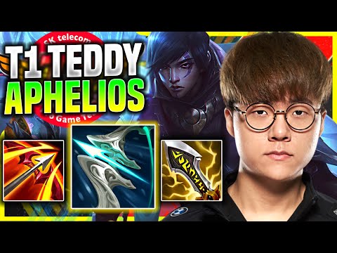 TEDDY DESTROYING WITH APHELIOS! - T1 Teddy Plays Aphelios ADC vs Jhin! | Preseason 11