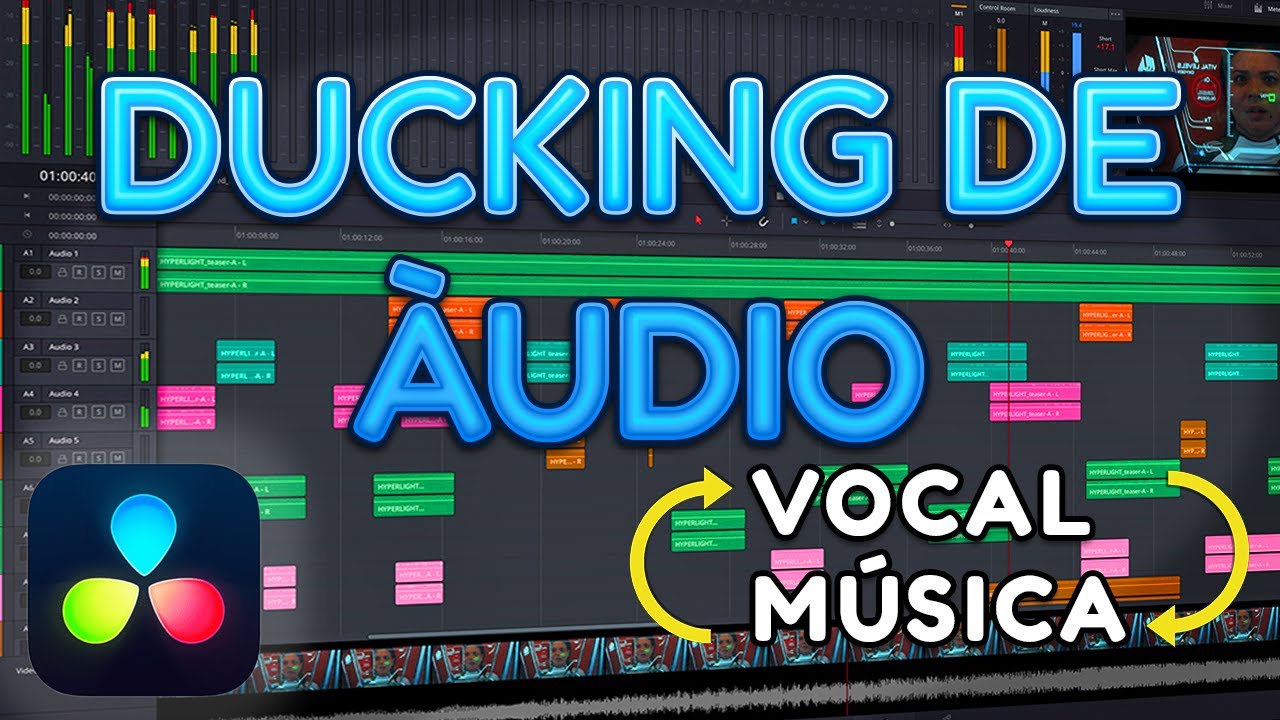 Como Fazer Ducking de Áudio no DaVinci Resolve 18