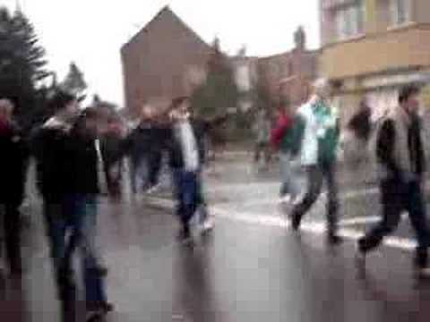 Mechelen Noord fans na derby