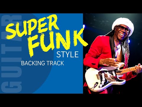 Super Funk Guitar Backing Track jam in D minor  AV21