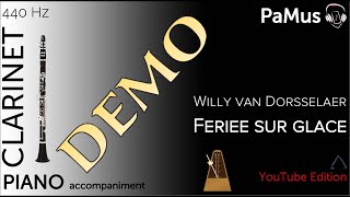 Willy van Dorsselaer: Feriee sur glace for clarinet and piano, 440Hz