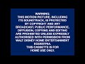 Walt Disney Home Video Warning Screen 2001 2002 Equestria