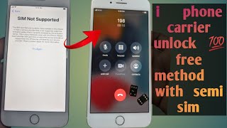 FREE! iPhone Network Unlock All Models with Semi Unlock/Sim Not Supported Unlock 100% Solution HINDI