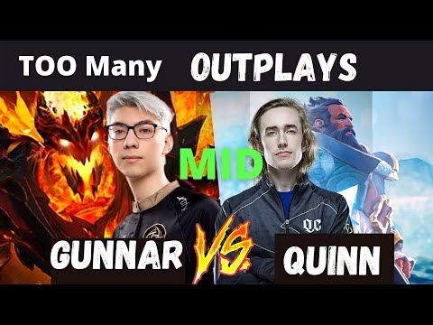 Too many Outplays --Gunnar Vs Quinn -- Kunkka Vs Shadow Fiend--MId