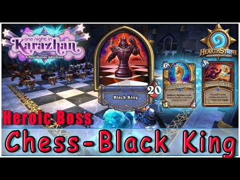 How to beat Heroic boss Chess Black King | Hearthstone One Night in Karazhan Solo Adventure Boss