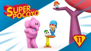Super Pocoyo trabaja en equipo para ayudar a sus amigos