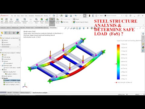 SolidWorks Weldments & Steel Structure Analysis in SolidWorks Simulation