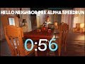 Hello Neighbor Pre Alpha Speedrun 0 56 With TV Distraction Method