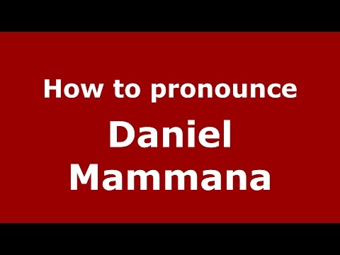 How to pronounce Daniel Mammana (Spanish/Argentina) - PronounceNames.com