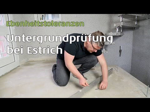 Subsurface testing before laying floor coverings