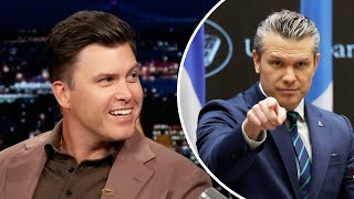 Did Colin Jost Predict Pete Hegseths Pulp Fiction Bible Verse Speech