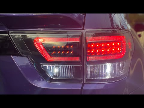 2011-2013 Black Clear LED DRL Tail-lamps Jeep Grand Cherokee
