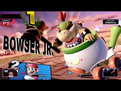 ramonM64 (Bowser Jr.) vs Dre (Mario) - ESA Roseville Monthly Winners Quarter Finals