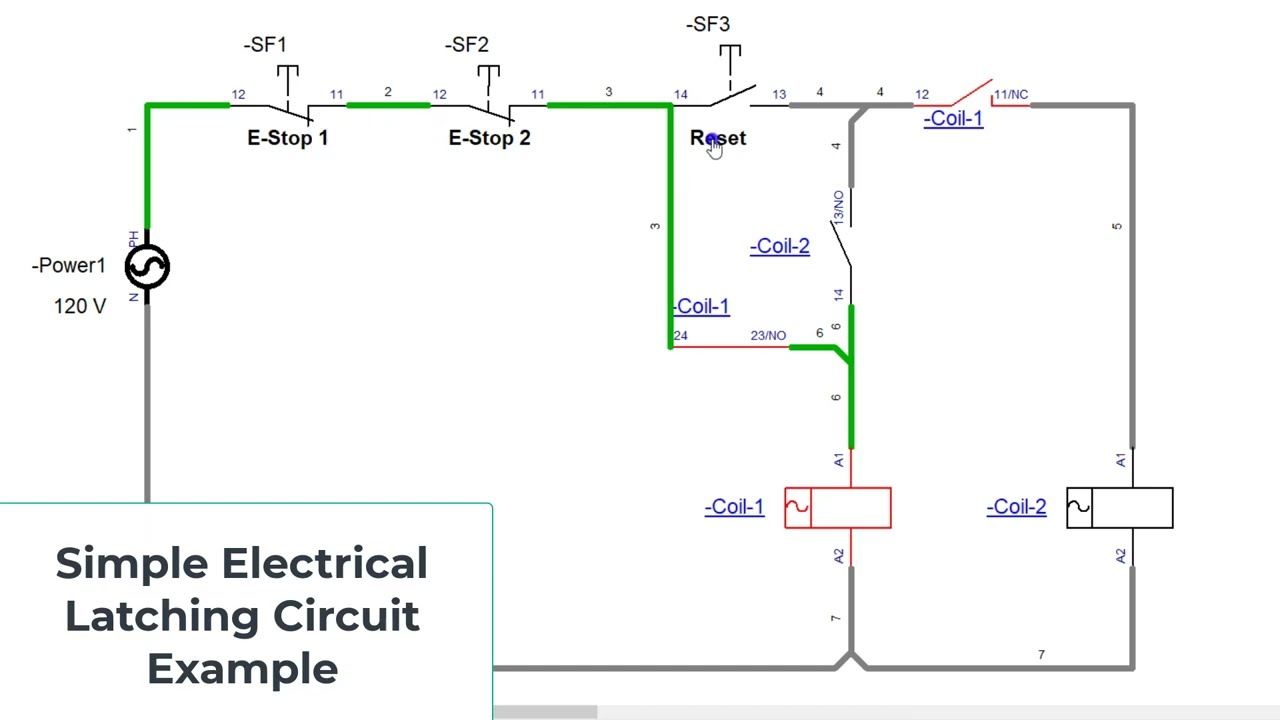 Simple Electrical Circuit Diagram | Automation Studio