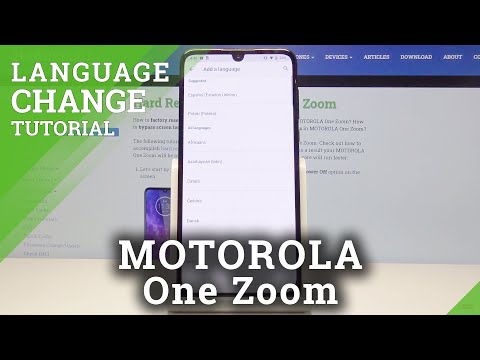 How to Change Language in Motorola One Zoom – Language Settings