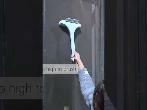 2 in 1 Mesh Cleaning Brush & Wiper with Extended Handle