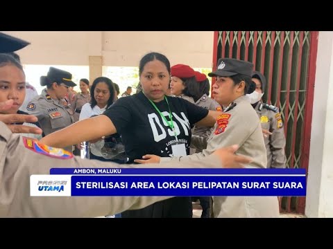 PENGAMANAN PELIPATAN SURAT SUARA POLRESTA AMBON