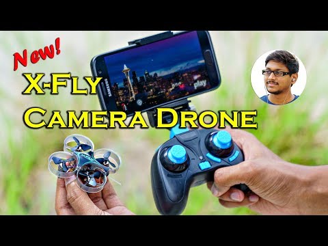 Linx tech fpv camera drone x-fly micro drone review & flight...