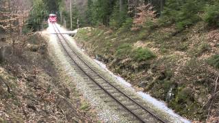 preview picture of video 'Úzkorozchodná železnice Jindřichohradecké místní dráhy (JHMD) - Trať do Nové Bystřice'