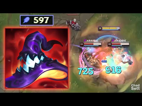 When Malphite build Full AP (597 AP)