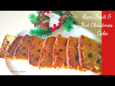 Rum,Fruit & Nut Christmas Cake Recipe|@akshatasrecipes#christmascake#rumcake#fruitandnutcake#cakes