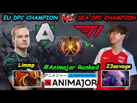 T1 23savage Faceless Void 12K MMR vs Alliance.Limmp Dragon Knight Dota 2 Animajor Ranked Gameplay