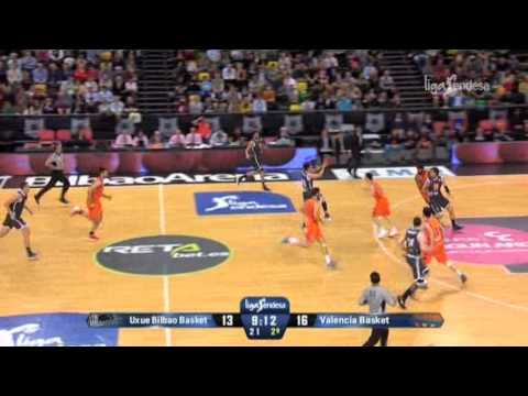 Resumen (J33, Liga Endesa 12-13) Uxue Bilbao Basket 61 - Valencia Basket 72