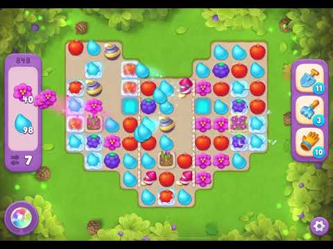Gardenscapes Level 848 Super Hard