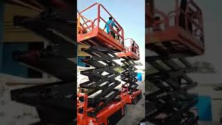 Scissor Lift  SC Electric  Work Platform  Merk Noblelift tinggi 16 m PT Denko Wahana Sakti